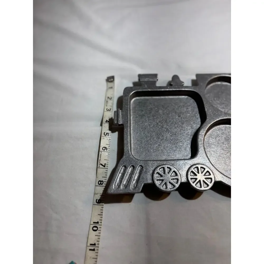Vintage Cast Aluminum Train Shaped Tray York metalcrafters 1975